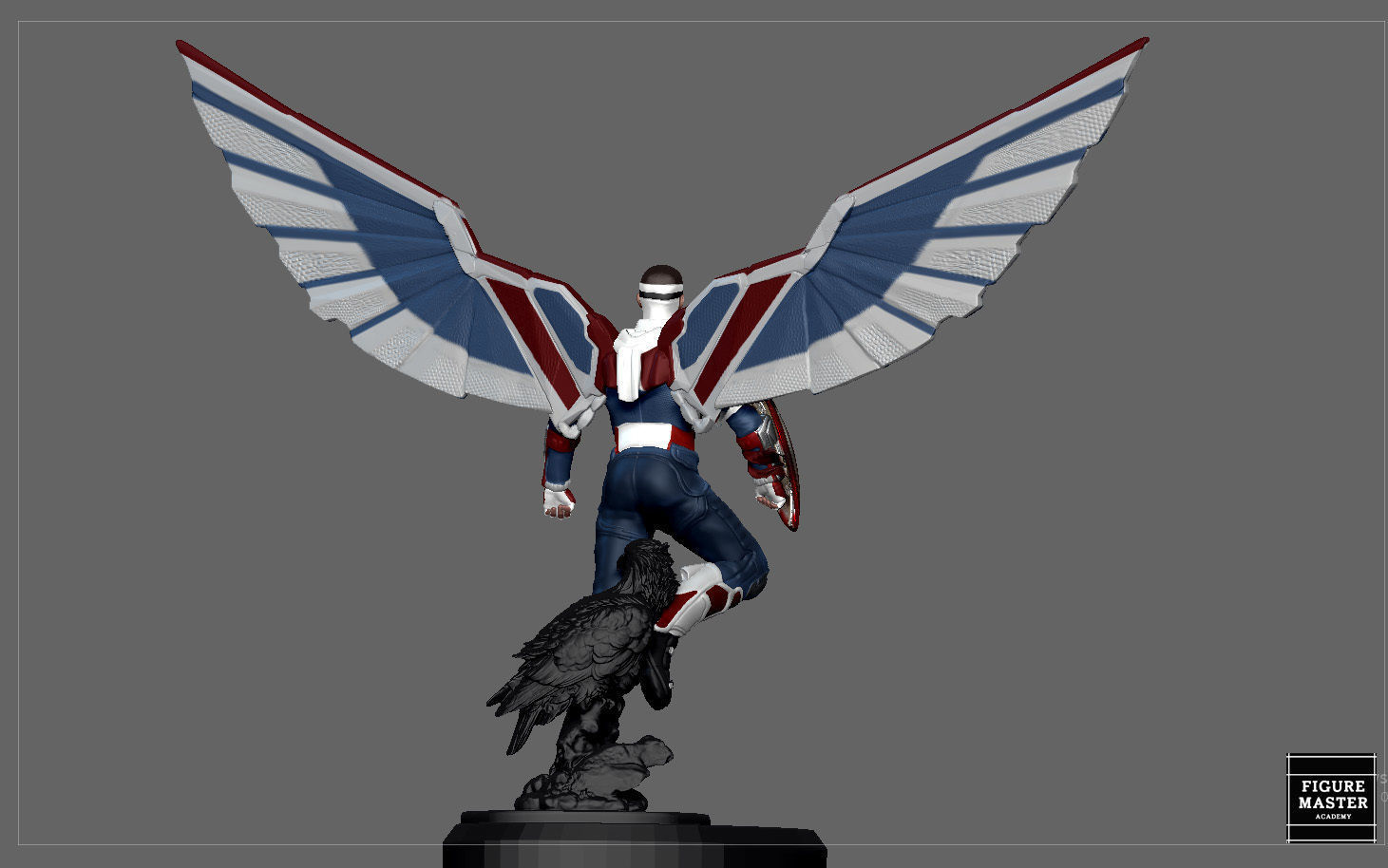 CAPTAIN AMERICA FALCON SAM WINTER SOLDIER AVENGERS MCU CHARACTER 3D print model_18