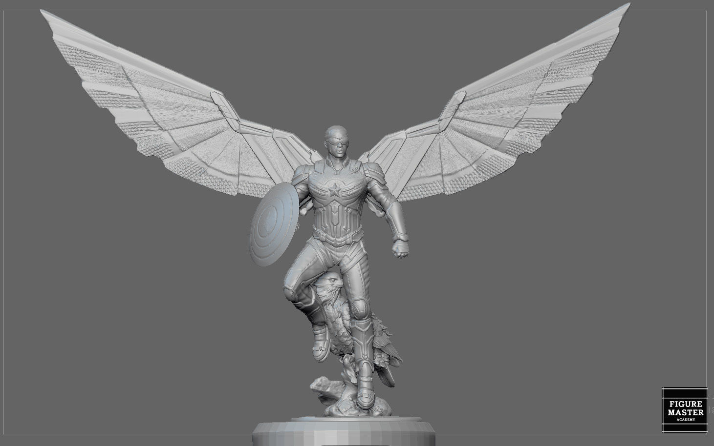 CAPTAIN AMERICA FALCON SAM WINTER SOLDIER AVENGERS MCU CHARACTER 3D print model_19