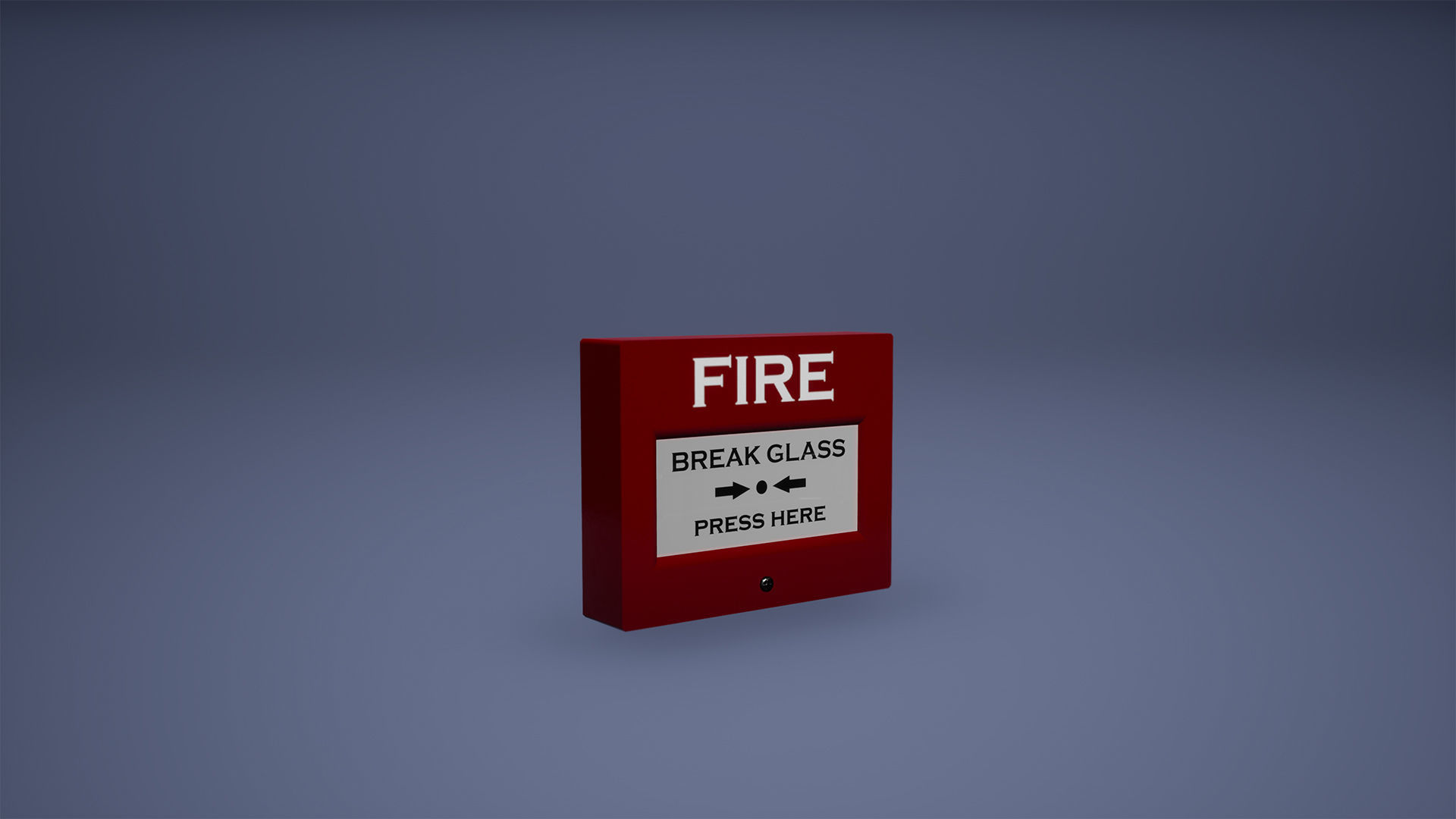 Fire Detector Low Poly Game Ready Low-poly 3D model_3