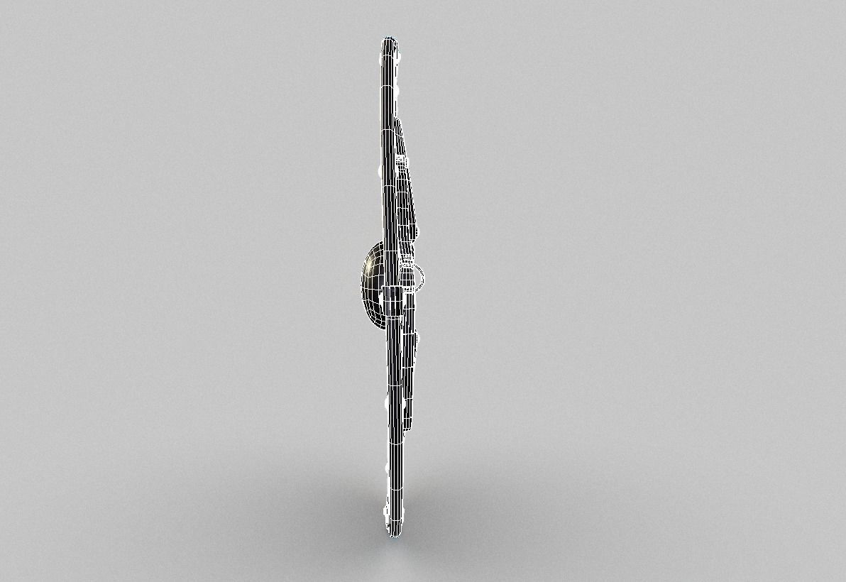 Viking Round Shield Low-poly 3D model_5