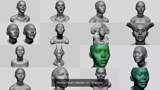 Female Head Collection v4 