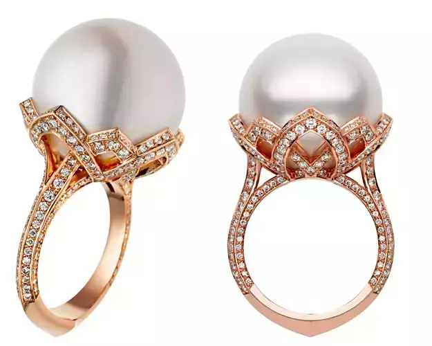 Sea Pearl Cocktail Engagement Ring