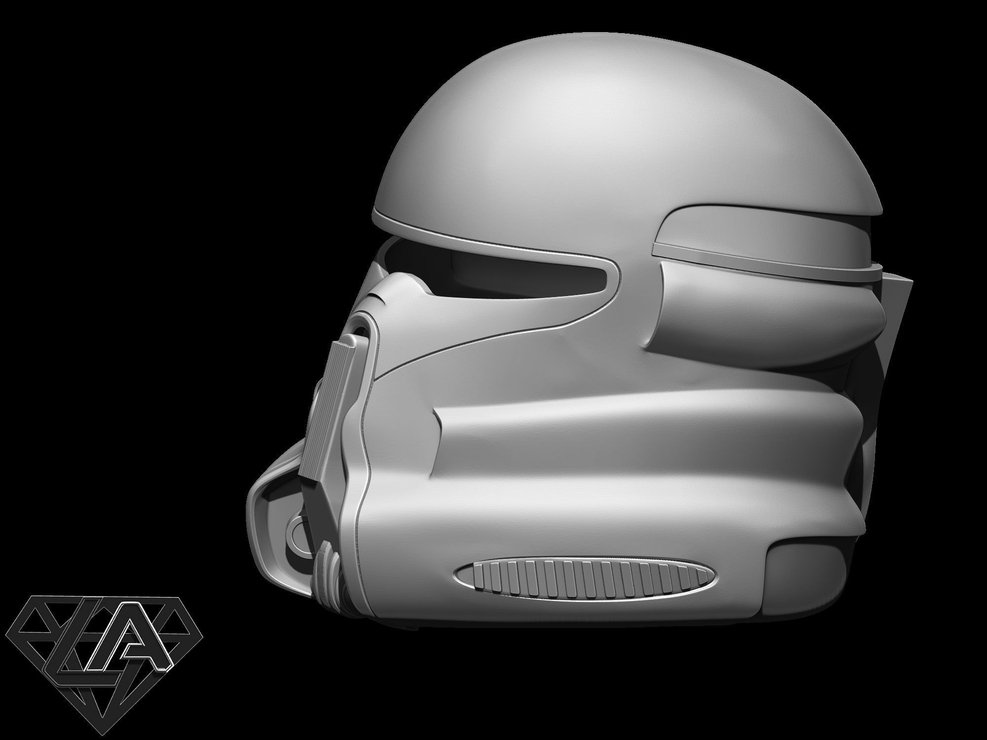 Star Wars Troopers helmets set 3D print model_15