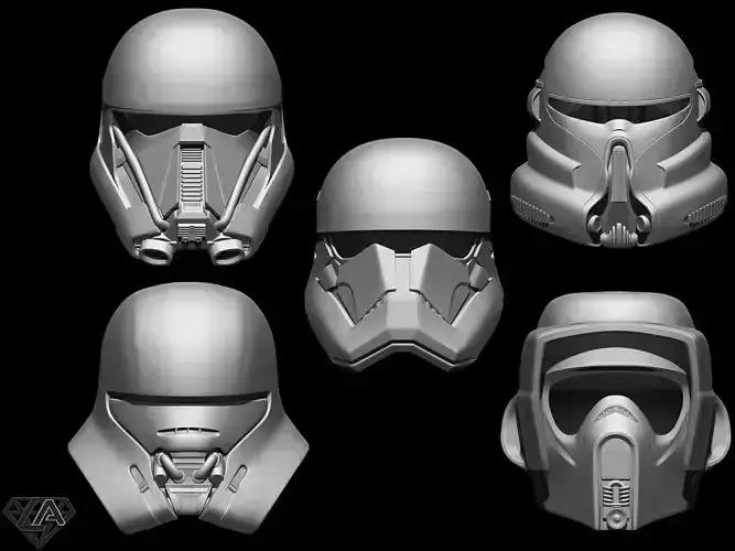Star Wars Troopers helmets set