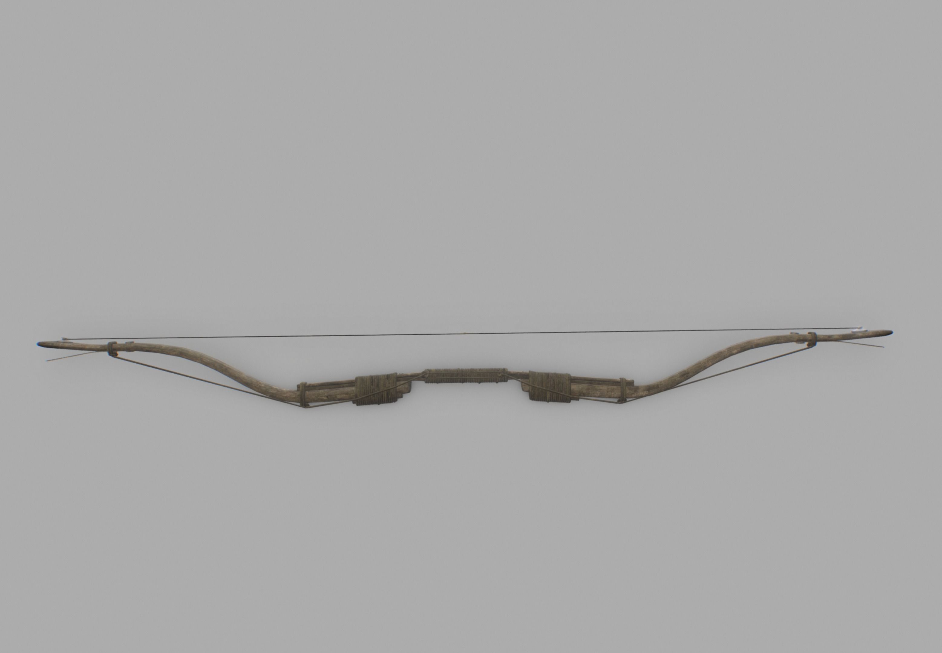 Recurve Bow Low-poly 3D model_6