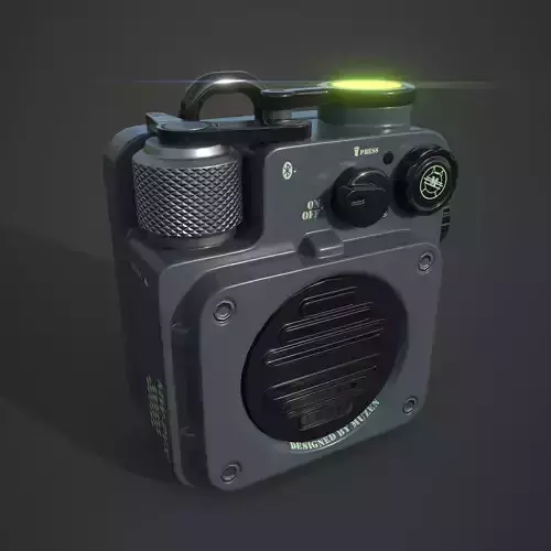 Muzen Wild Mini Rugged Outdoor Speaker Low-poly 3D model