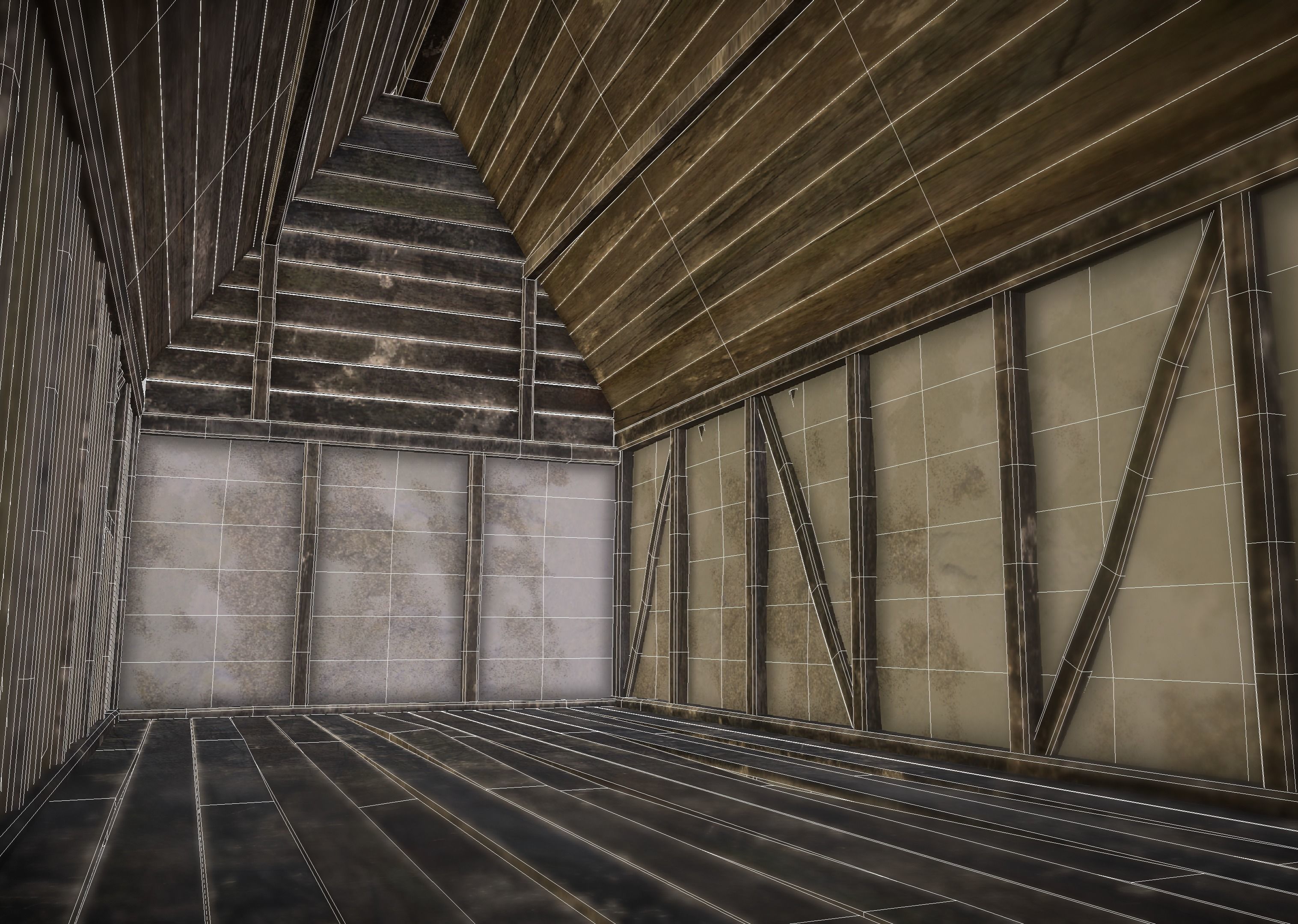 Viking Longhouse Low-poly 3D model_20