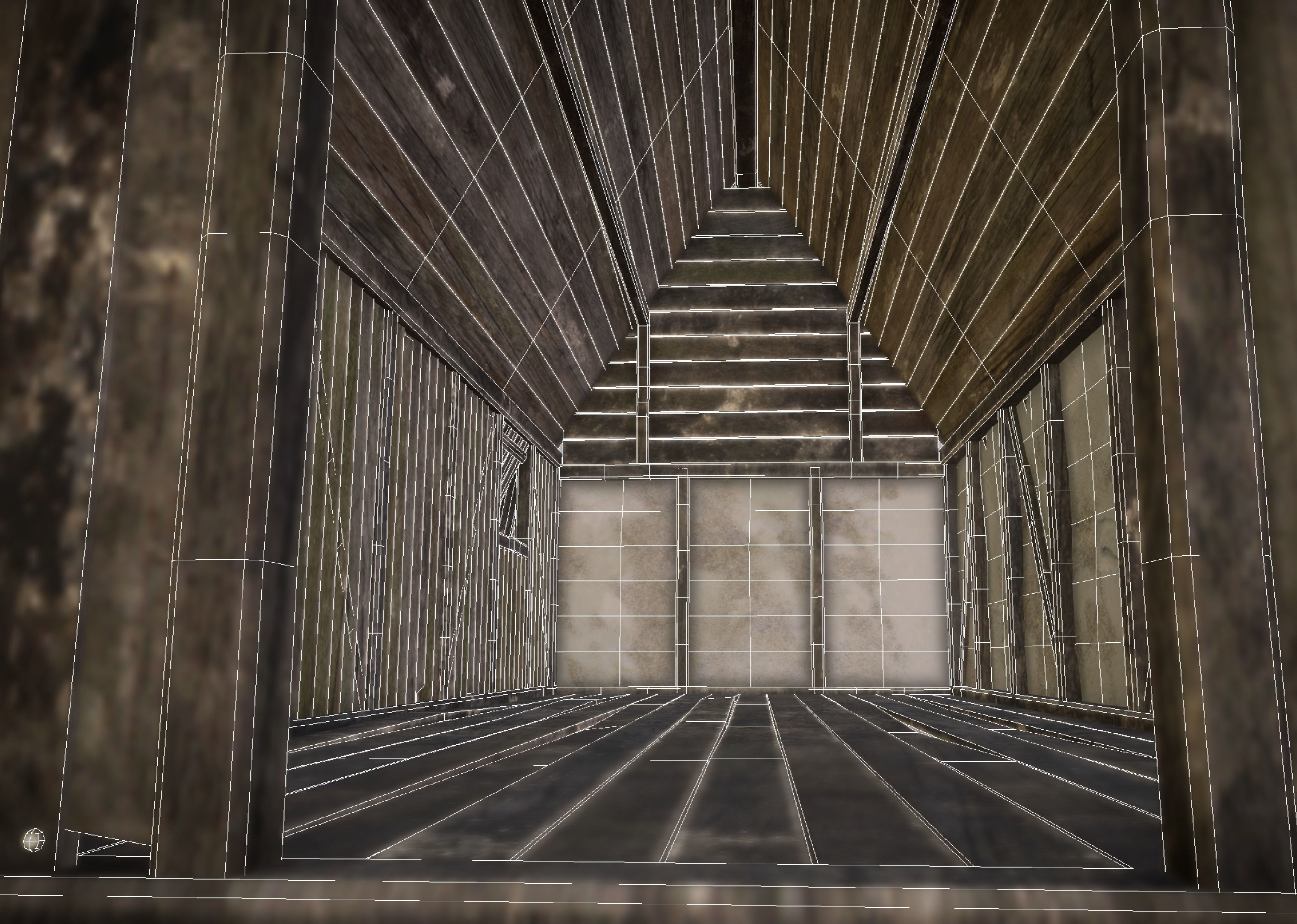 Viking Longhouse Low-poly 3D model_21