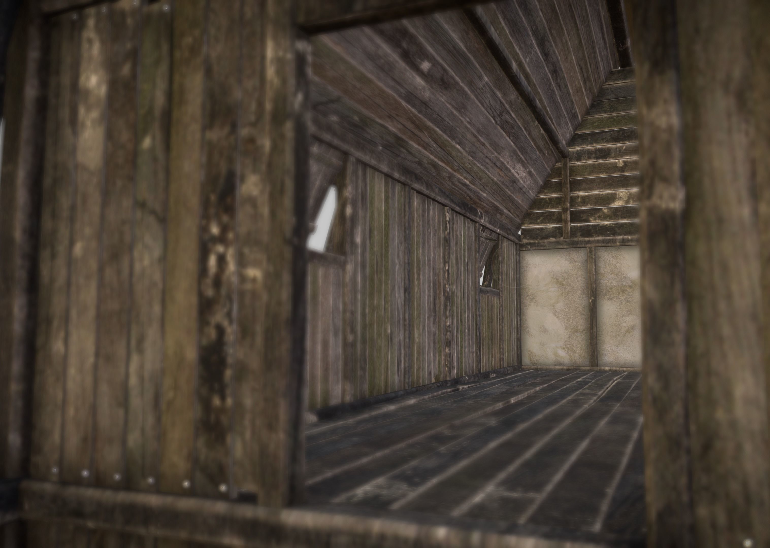 Viking Longhouse Low-poly 3D model_8