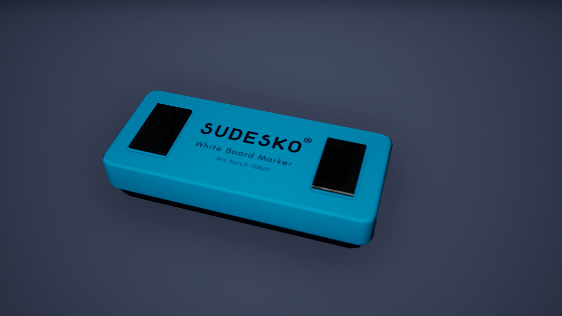 Stationery Set Low Poly Game Ready box Low-poly 3D model_2