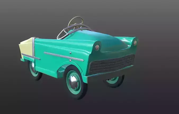 Classic Car With PBR Texture For Game Development Animation Film