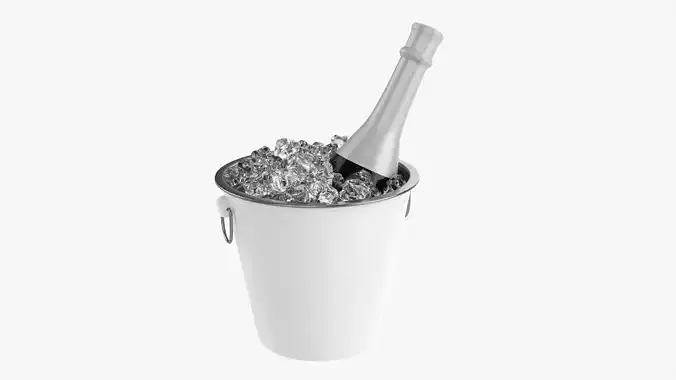 Champagne bottle in a bucket