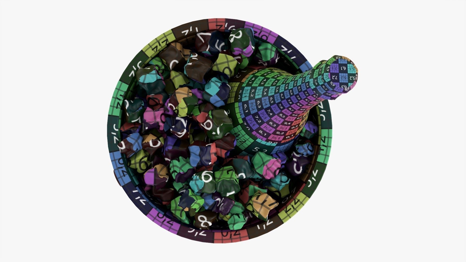 Champagne bottle in a bucket 3D model_18