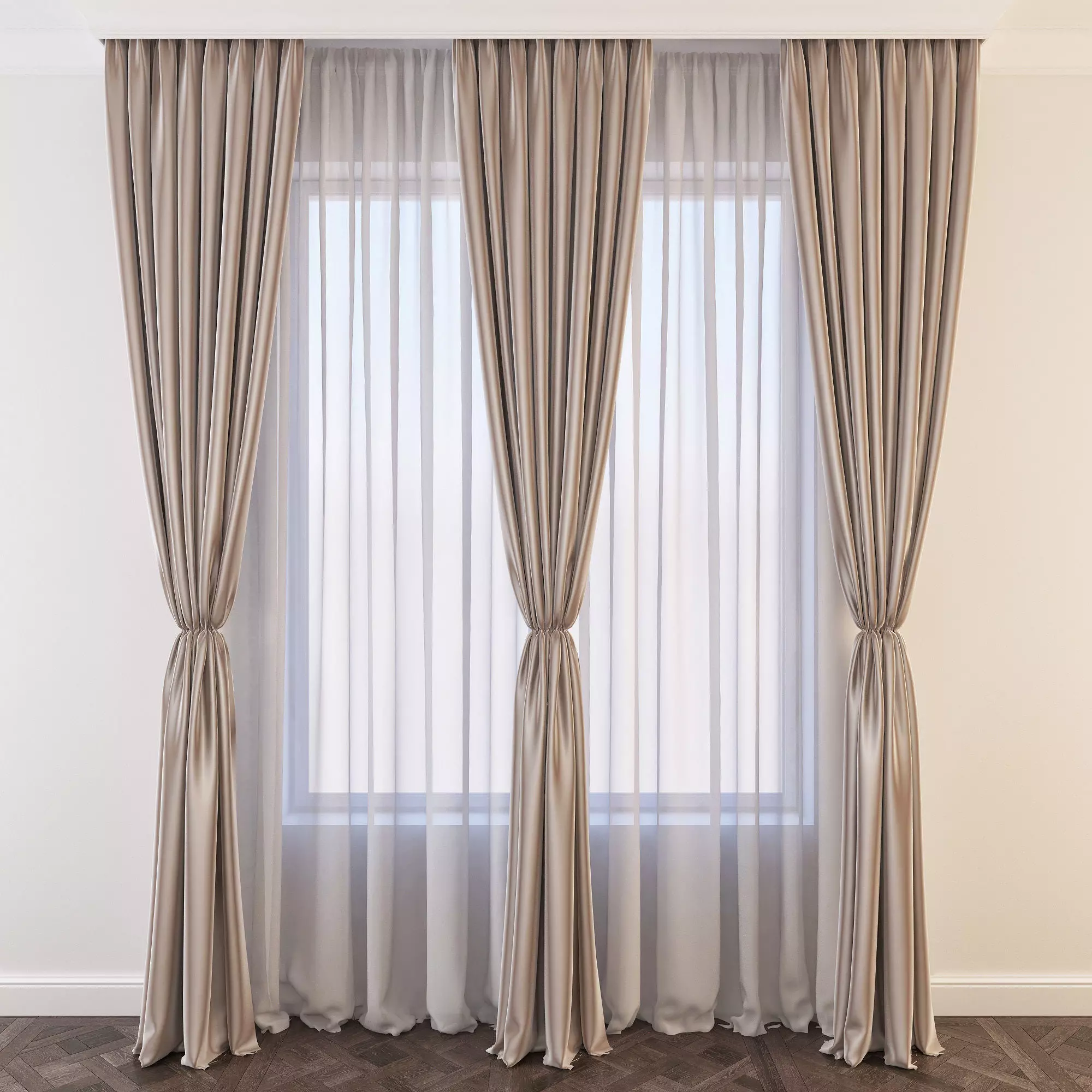 Set 25 Curtains 3D model_0