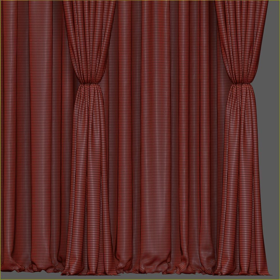 Set 25 Curtains 3D model_6