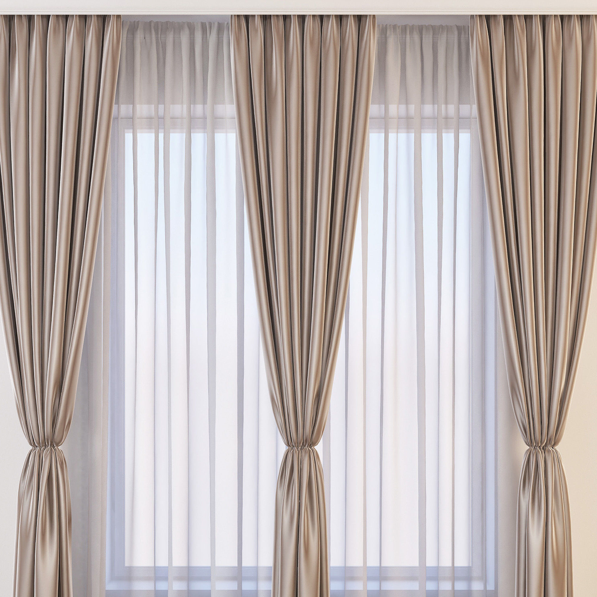 Set 25 Curtains 3D model_4