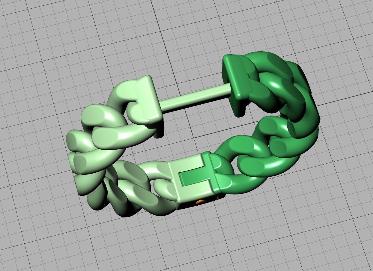 Hoop Cuban Earrings 20mm Own design 3dmodel 3D print model_29