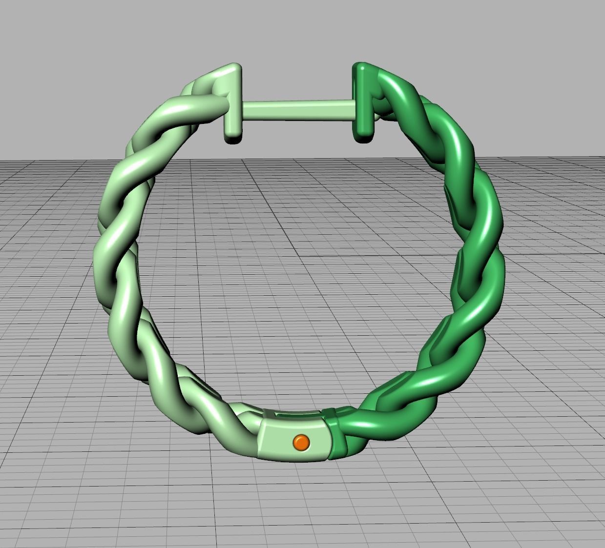 Hoop Cuban Earrings 20mm Own design 3dmodel 3D print model_30