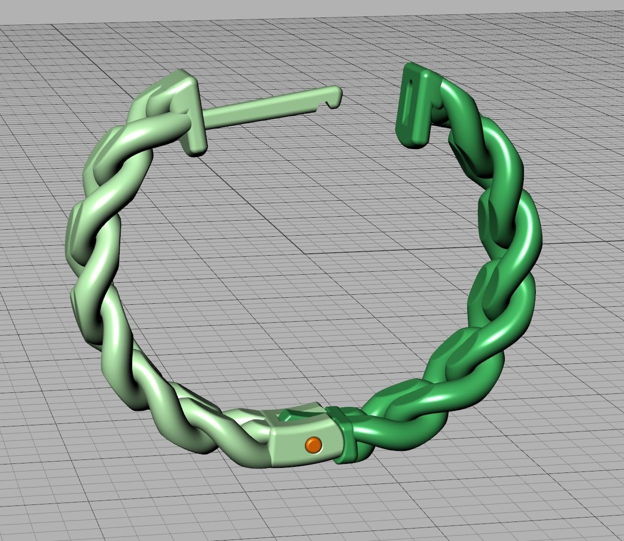 Hoop Cuban Earrings 20mm Own design 3dmodel 3D print model_31