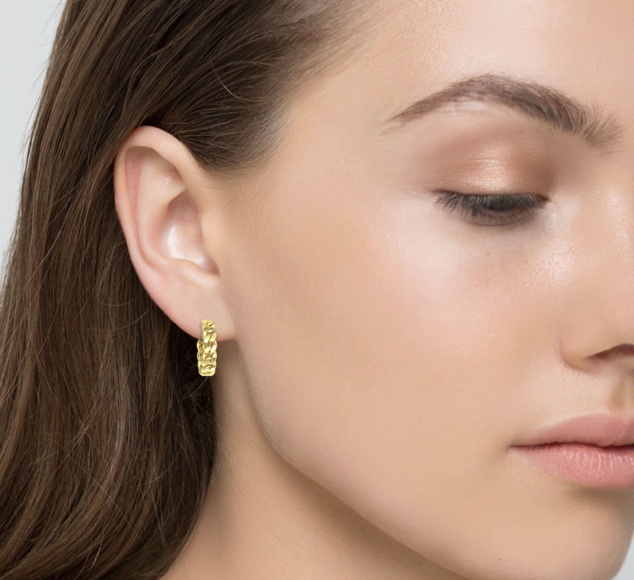 Hoop Cuban Earrings 20mm Own design 3dmodel 3D print model_23