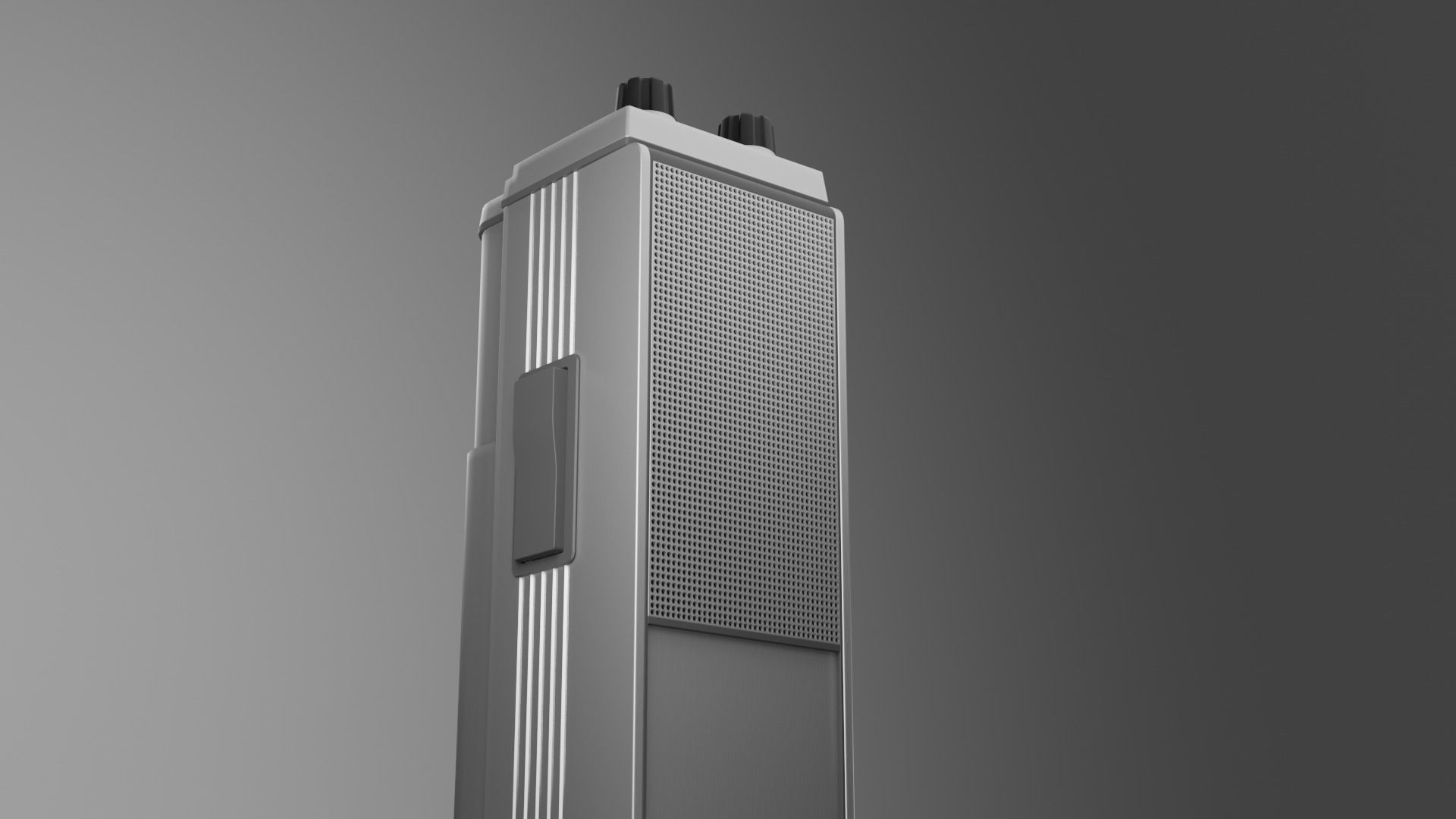 Vintage Sony FET All Weather Tranceiver 3D model_5