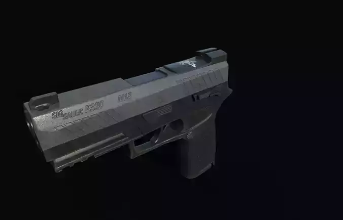 Pistol sig M18 Free low-poly 3D model