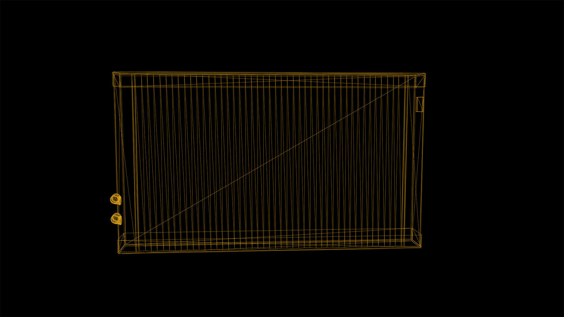Radiator Low Poly Game Ready Low-poly 3D model_5