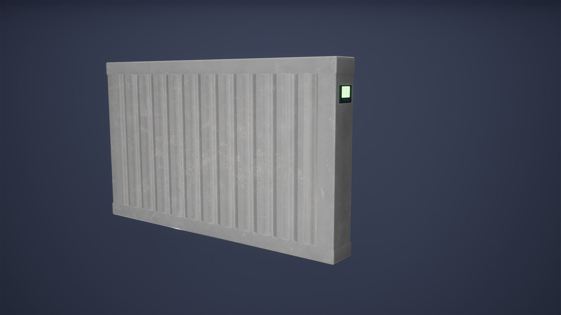 Radiator Low Poly Game Ready Low-poly 3D model_2