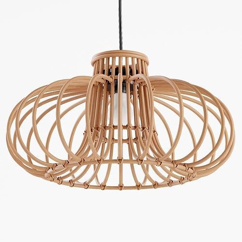 Heidi Rattan Pendant Light Shade 3D model