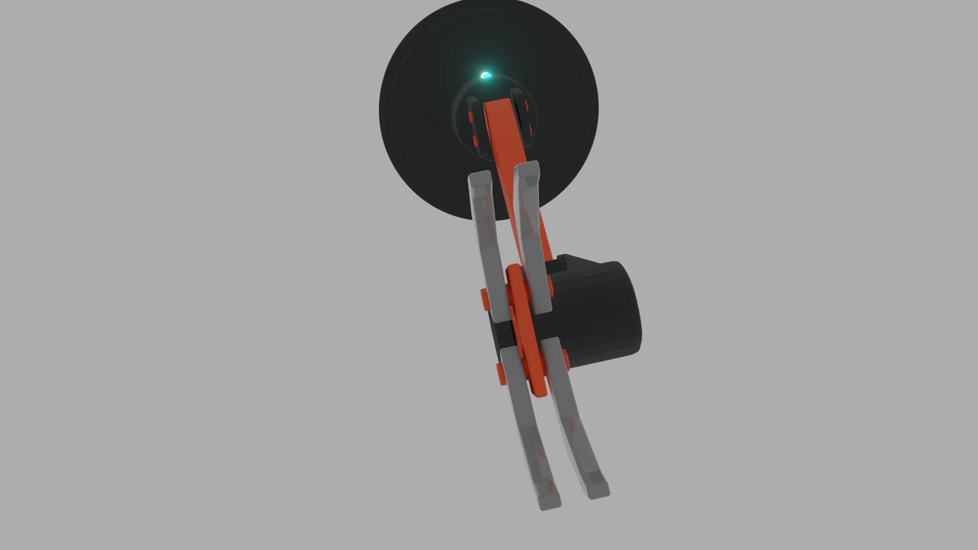 robot arm simple rigged Free 3D model_2