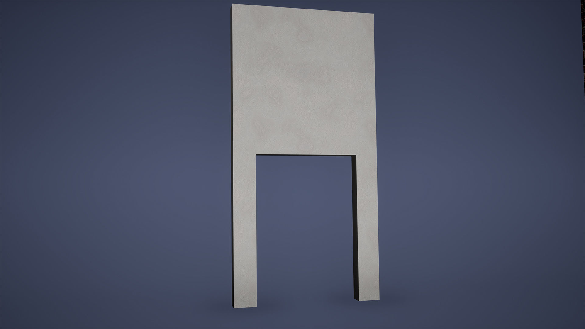 Wall Low Oly Game Ready Low-poly 3D model_4