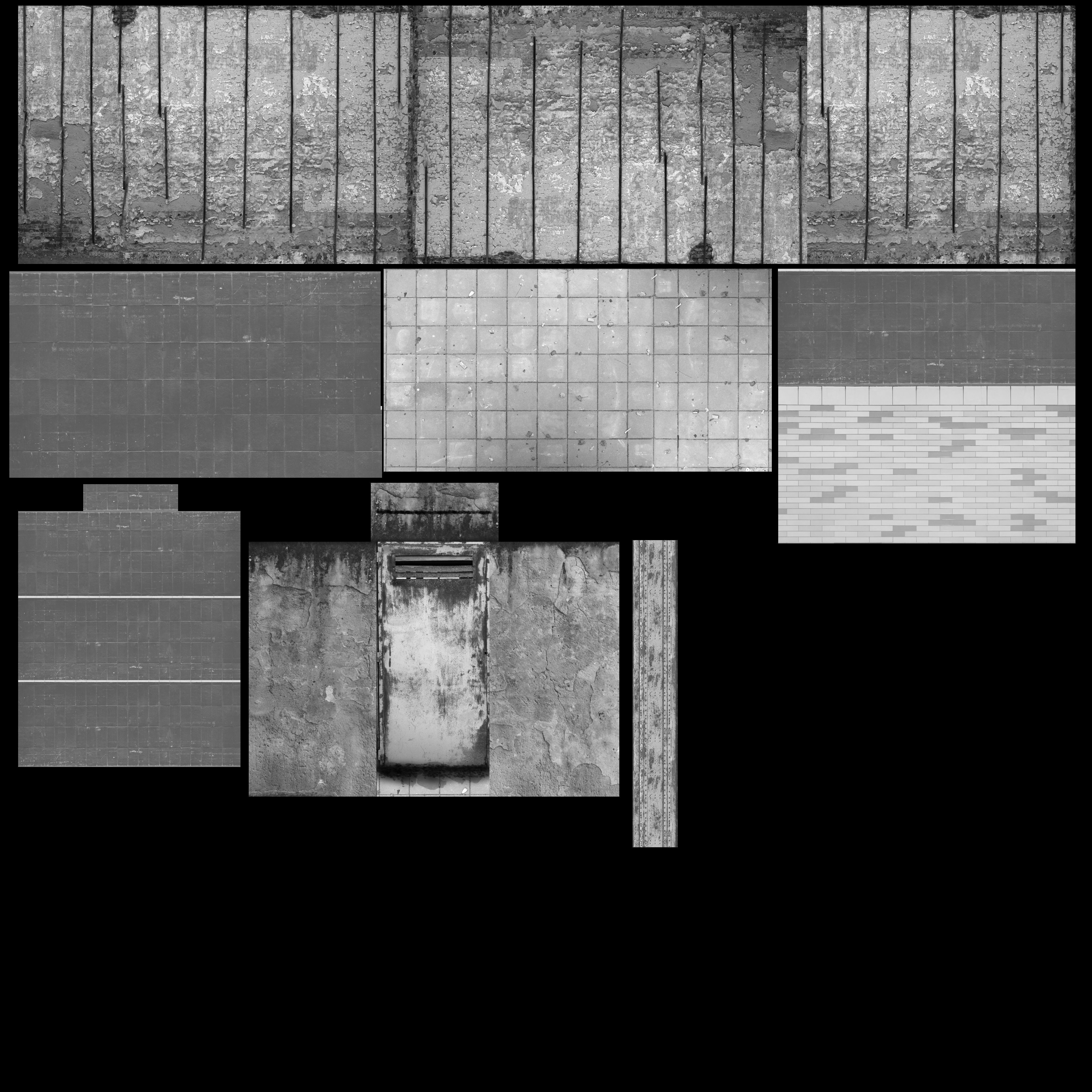 Hall for real time Free low-poly 3D model_3