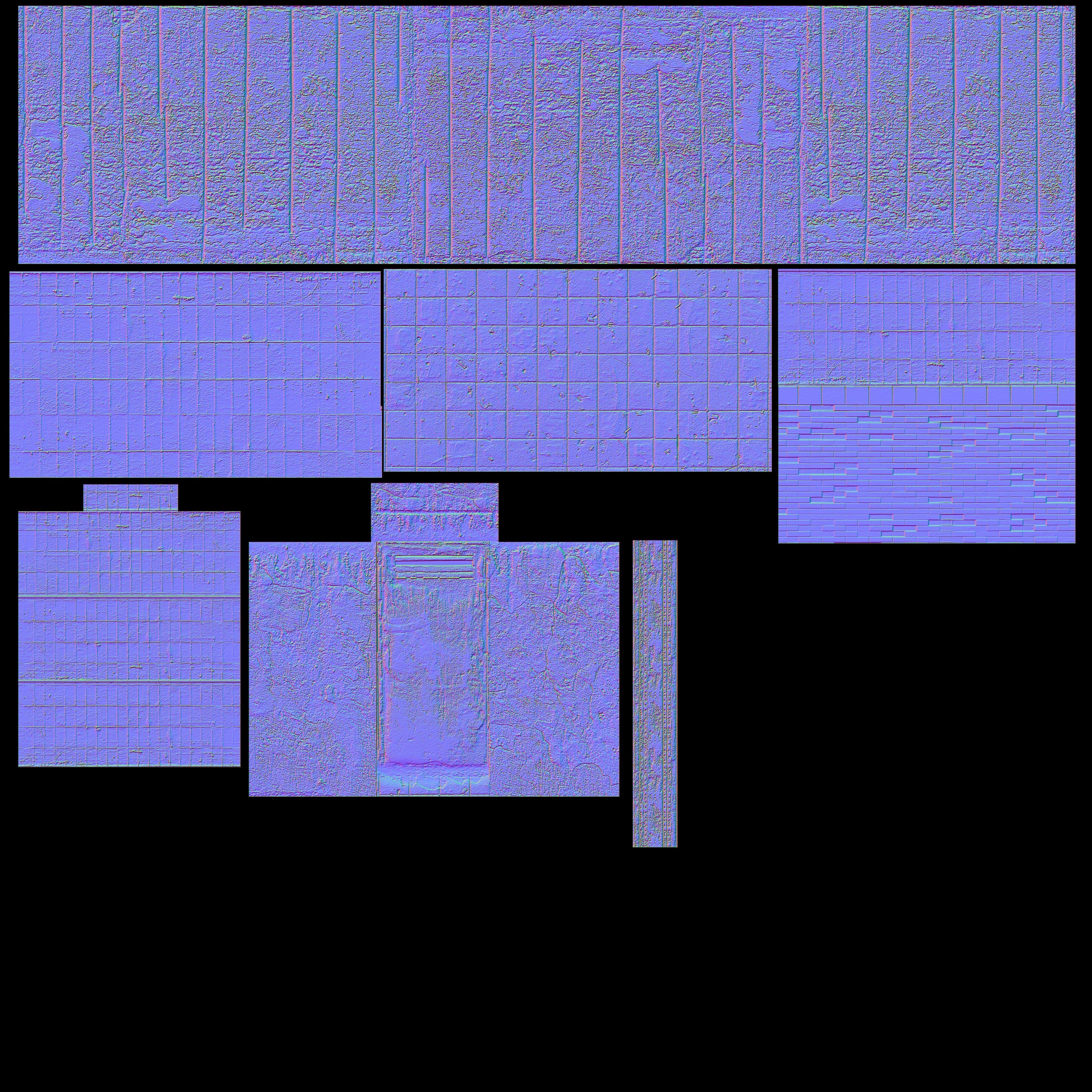 Hall for real time Free low-poly 3D model_4