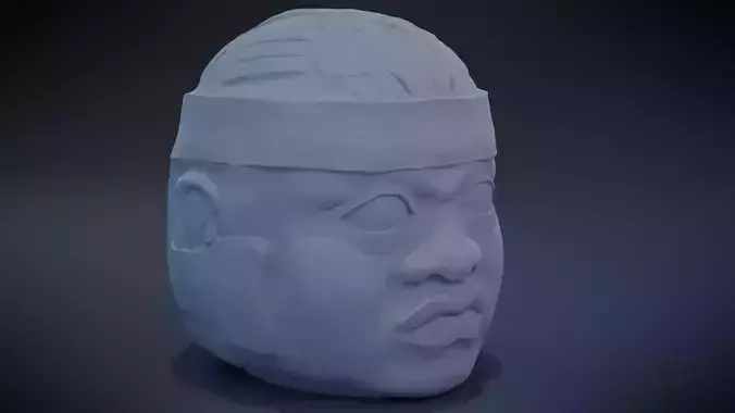 Olmec Head 3D print model