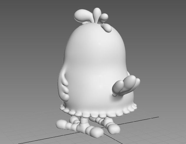 cartoon Chicken 3D print model_3