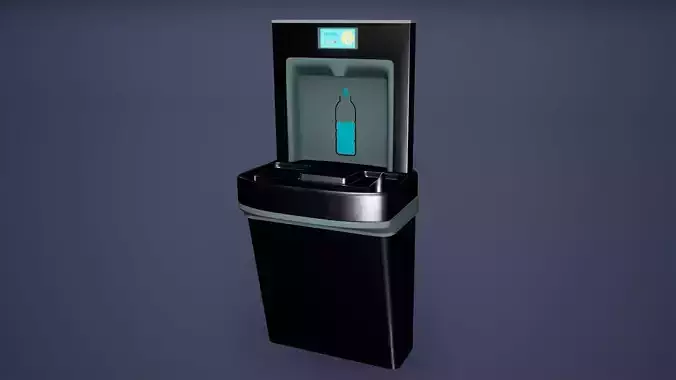 Water Station Low Poly Game Ready