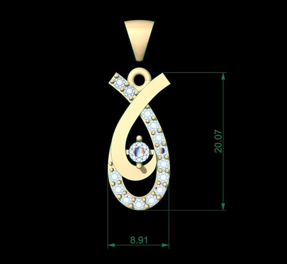 Pendant 172 3D print model_5