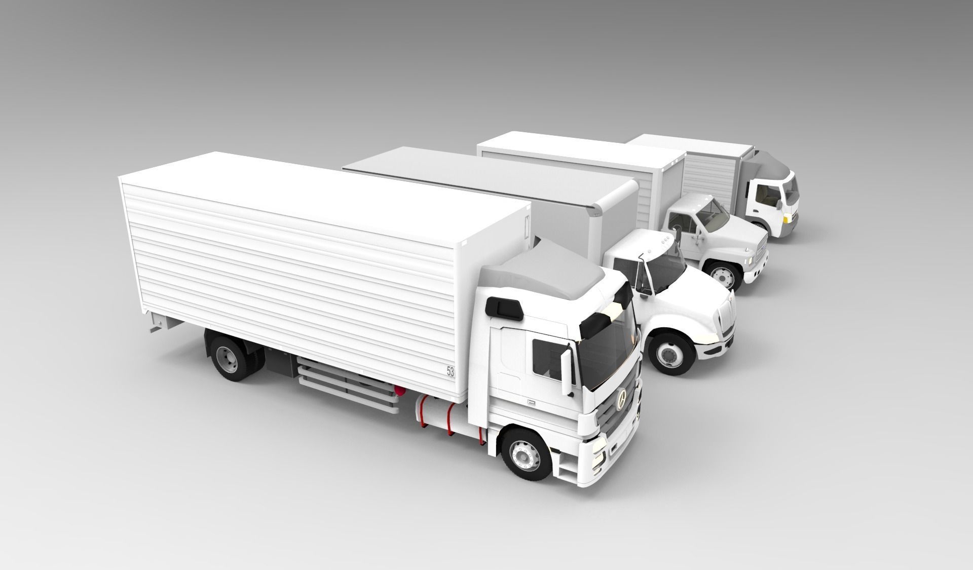 Box Truck 3D model_7