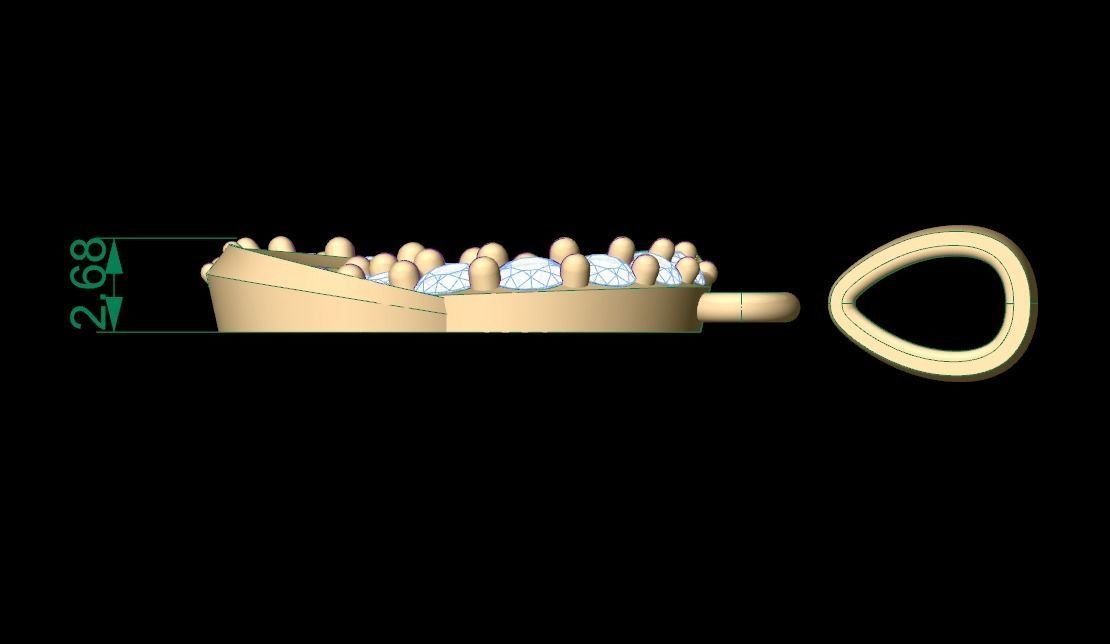 Pendant 180 3D print model_7