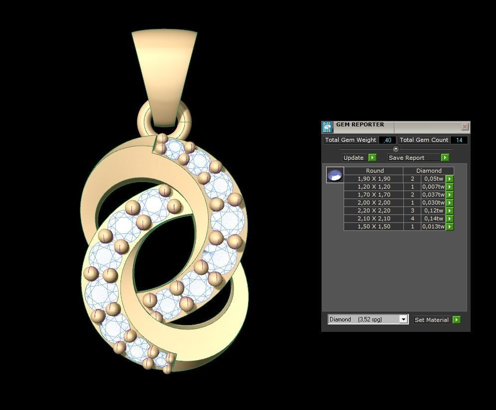 Pendant 180 3D print model_5