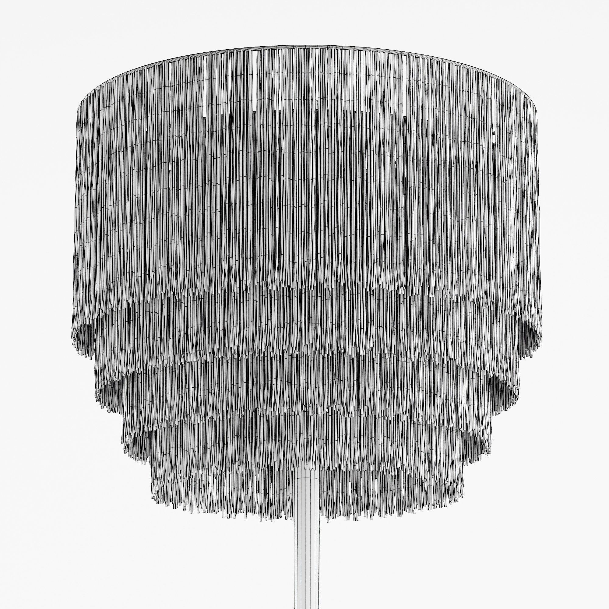 Phoebe Tiered Fringe Floor Lamp 3D model | CGTrader