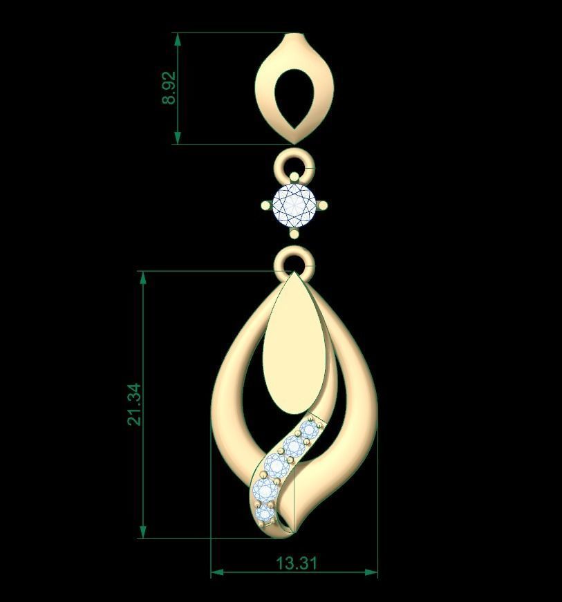 Pendant 182 3D print model_6