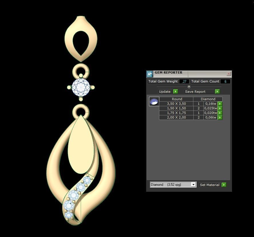 Pendant 182 3D print model_5