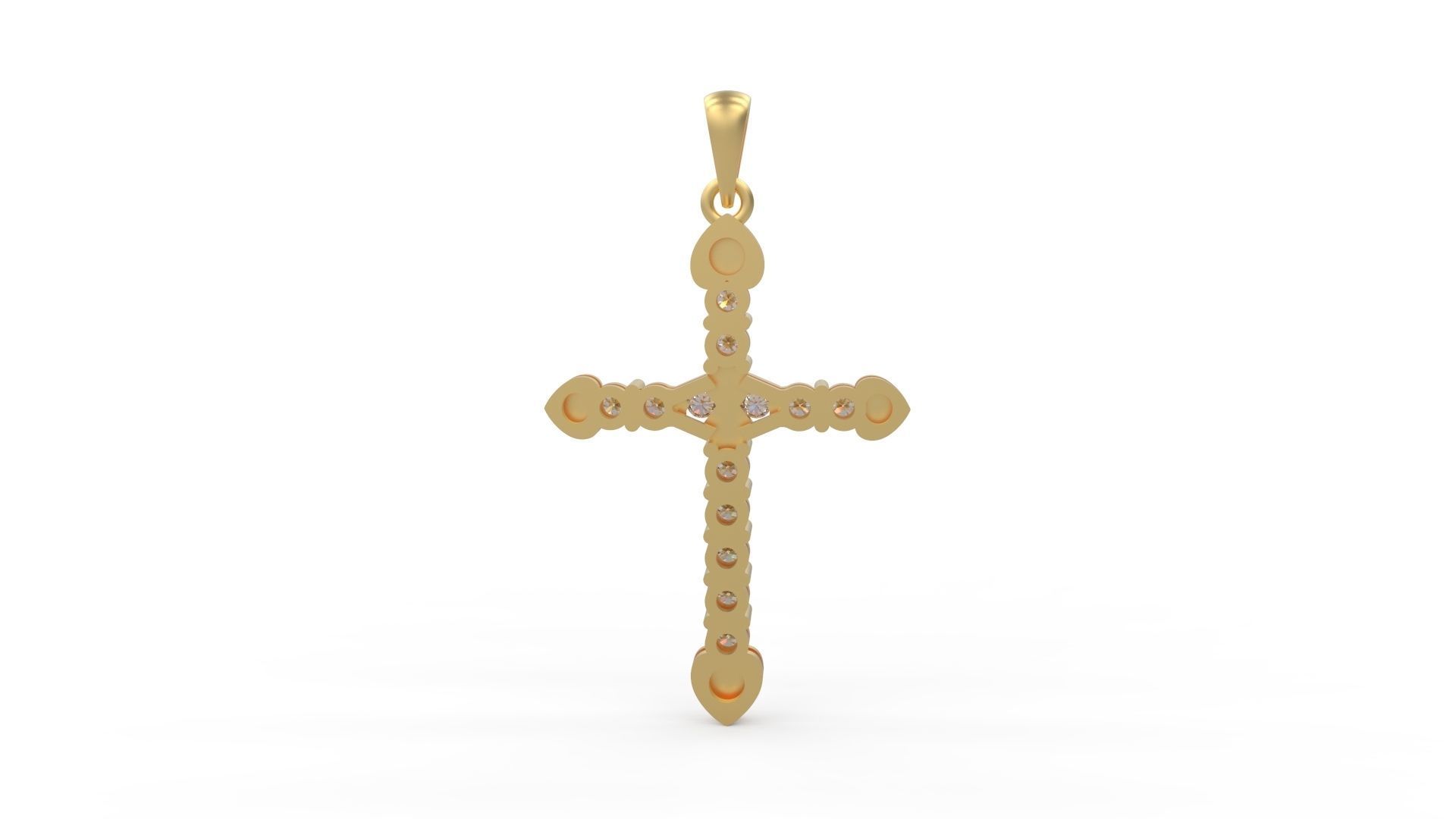 Cross Pendant 07 3D print model_3
