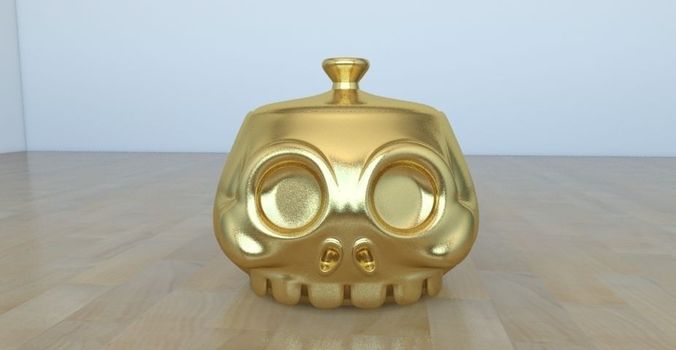 Skull Pot 3D print model