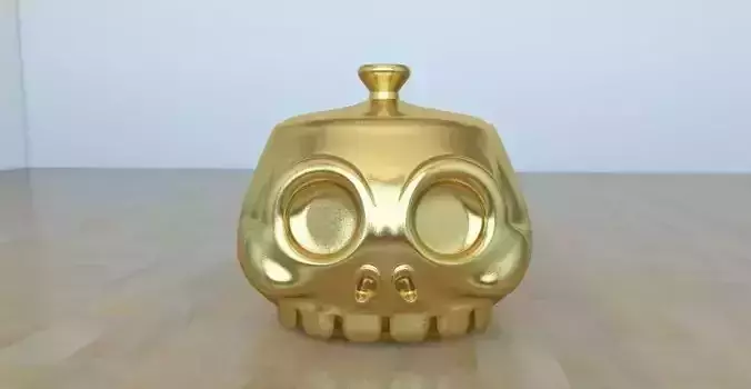 Skull Pot 3D print model