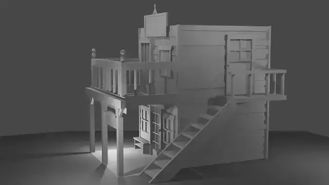 House with stairs