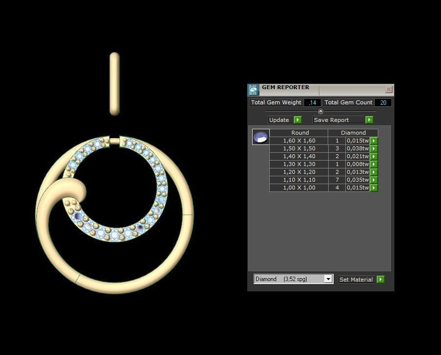 Pendant 193 3D print model_5