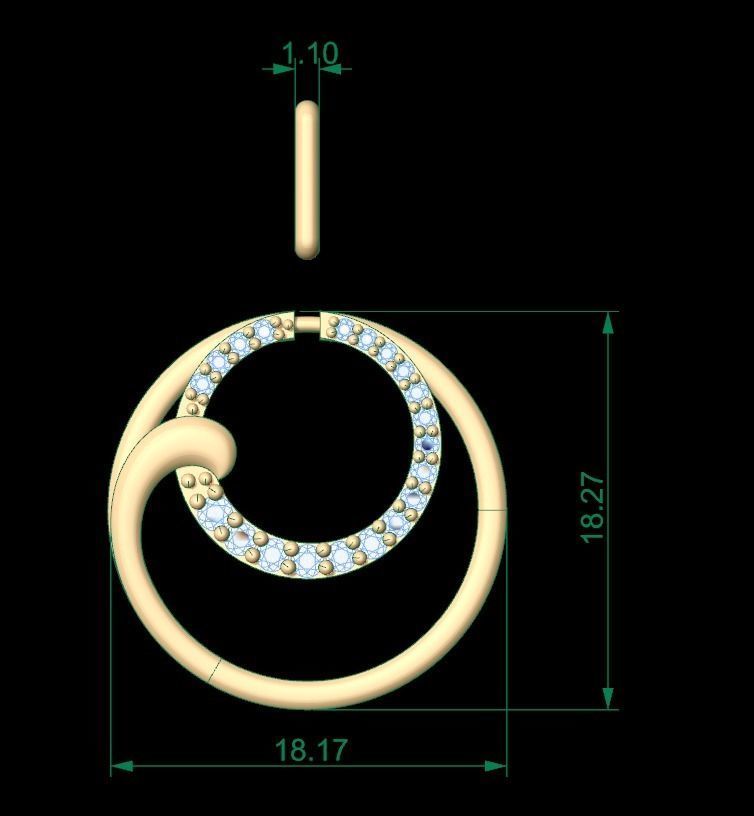 Pendant 193 3D print model_6