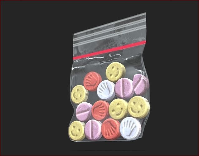 Simple Extasy Bag Low-poly 3D model